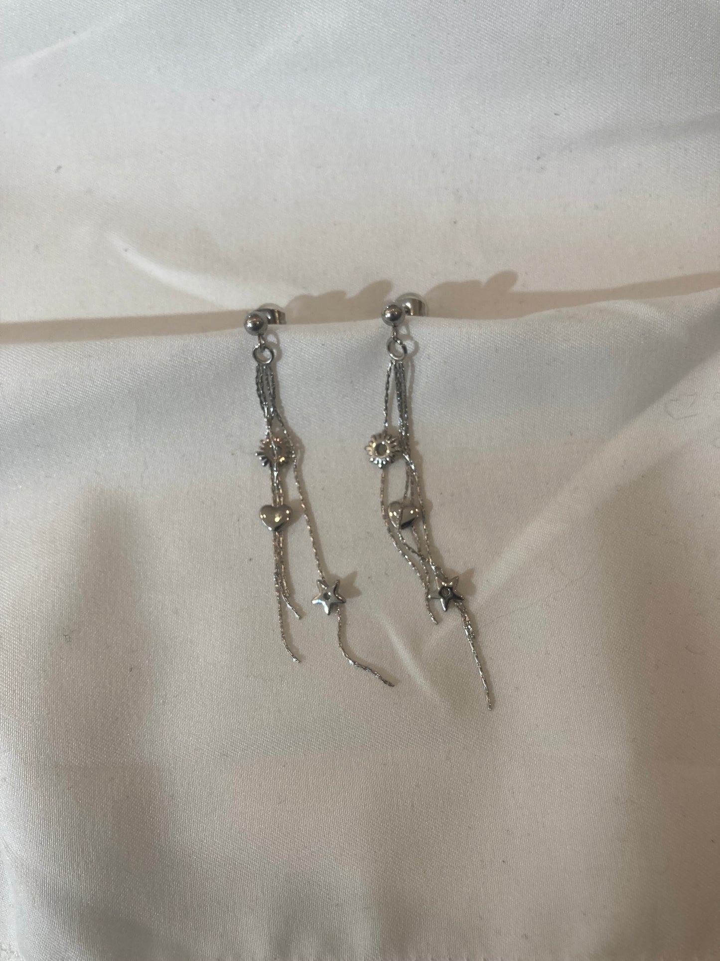 Boucles d’oreilles pendantes en acier inoxydable