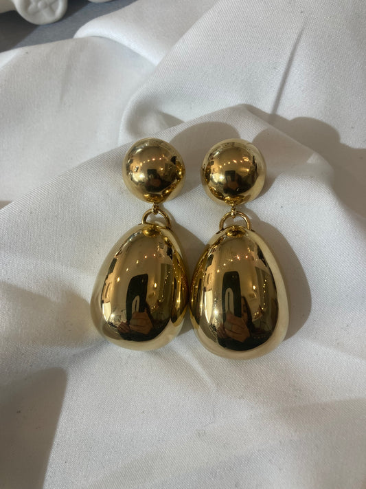 Boucles d’oreilles boules en acier inoxydable