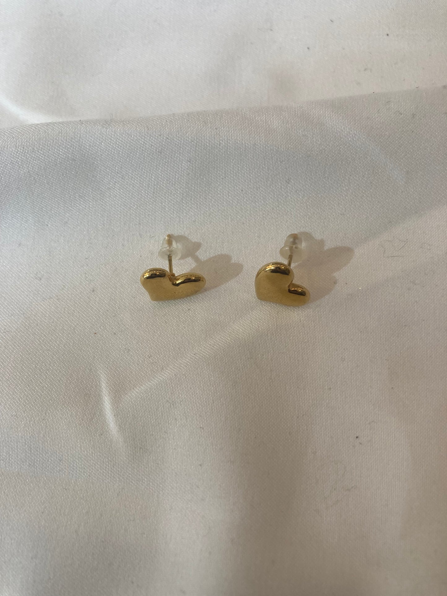 Boucles d’oreilles cœur en acier inoxydable