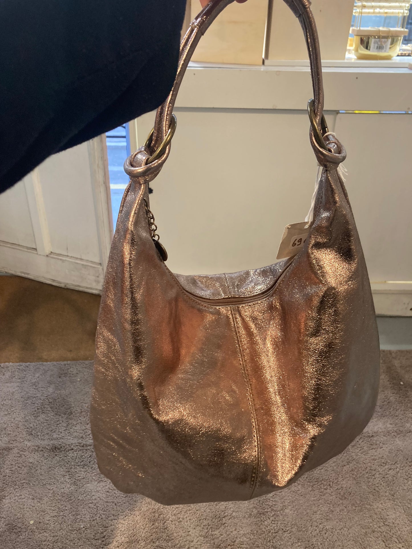 Sac en cuir irisé