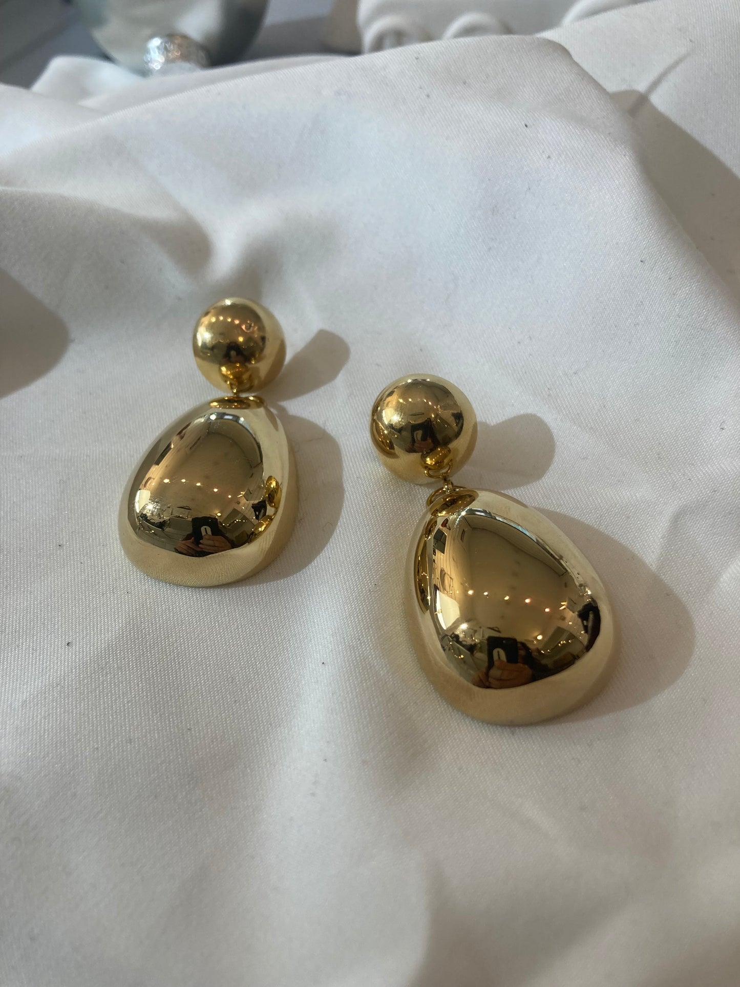 Boucles d’oreilles boules en acier inoxydable